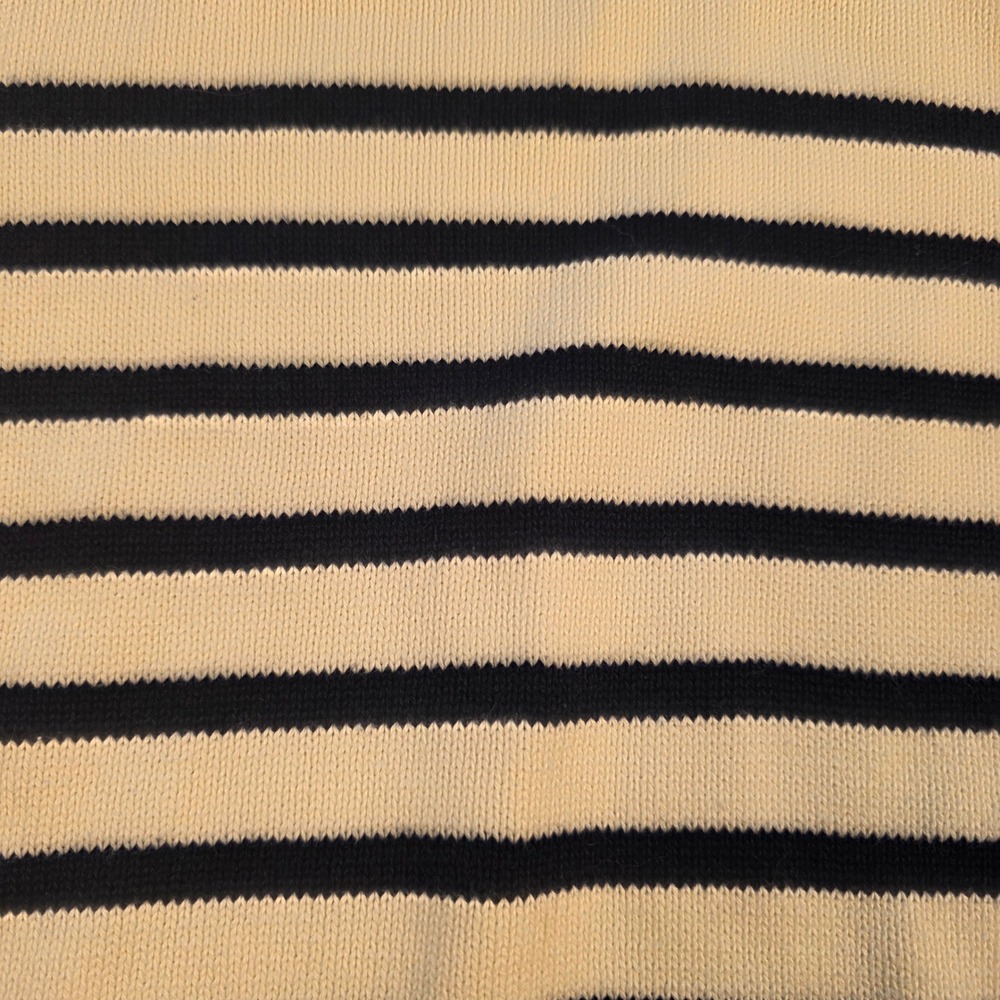 Breizh Ocean Stripe Nautical Sweater Women L Navy/wht Cotton Mariniere fisherman - Picture 10 of 10